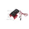Artibetter Aluminum Alloy Heatsink with Dual Cooling Fans for Brushed Durable Heat Dissipation for Climbing Rc Car Truck Accessories view 2
