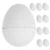 Beatifufu 10pcs Easter Egg Painting Kit Blank Easter Eggs Unpainted Craft Paper Decor DIY Decorator view 1