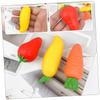 Abaodam 3pcs Kawaii Fruit Erasers Multi-Function Creative Art Erasers for Boys and Girls Safe Materials for School Supplies and Drawing Activities Includes Strawberry Mango and Carrot view 3