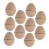 Beatifufu 10pcs Unpainted Paper Easter Eggs for Decorate Paintable Craft Ornaments DIY Egg Graffiti Blank Easter Craft Paper view 1