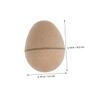 Beatifufu 10pcs Unpainted Paper Easter Eggs for Decorate Paintable Craft Ornaments DIY Egg Graffiti Blank Easter Craft Paper view 2