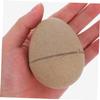 Beatifufu 10pcs Unpainted Paper Easter Eggs for Decorate Paintable Craft Ornaments DIY Egg Graffiti Blank Easter Craft Paper view 4