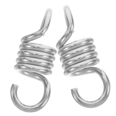 Abaodam 2pcs Robust Stainless Steel Hammock Swing Spring Effortless Installation Swing Replacement Parts Outdoor Springs Porch Tension