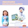 Cuddle Barn - Mother Goose Read-Along (Periwinkle) | Animated Bird Plush with Mouth Movement Recites 7 Nursery Rhymes, Comes with Board Book, 14 inches view 2