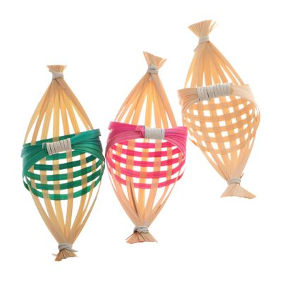 FOYTOKI 3pcs Boat Ornaments Set Traditional Chinese Dragon Boat Decor for Nautical Themed Home and Party Decorations Natural Green