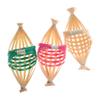 FOYTOKI 3pcs Boat Ornaments Set Traditional Chinese Dragon Boat Decor for Nautical Themed Home and Party Decorations Natural Green view 1