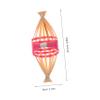 FOYTOKI 3pcs Boat Ornaments Set Traditional Chinese Dragon Boat Decor for Nautical Themed Home and Party Decorations Natural Green view 2