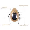 Toddmomy 5pcs Solar Energy Powered Chafer Toy Simulation Insects for Fun Solar Toy for Boy Girl Teaches view 2