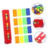 CHICAMPERA 5bags Domino Train Accessories of Random Color Domino Blocks for Boy Girl Educational Play Promoting Imagination and Motor Skills Development view 4
