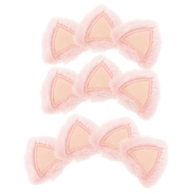 DOITOOL 10pcs Plush Cat Ears Headwear Animal Ear Decor Clothing Animal Decor Plush Headdress DIY Craft Accessories