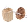 Didiseaon Rattan Handbags for Boys and Girls: Acorn Shape Purse Rattan Pouch Odorless Multi-functional Photo Prop Bag view 1