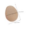 IWOWHERO 10pcs Unpainted Easter Eggs Craft Eggs for Easter Decorations DIY Drawing Paper Decorator Kit view 2