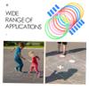 ADOCARN Outdoor Boys and Girls Games Complete Hopscotch Hoop Set Connectors Giant Hopscotch Ring for Sensory Integration view 2