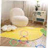 ADOCARN Outdoor Boys and Girls Games Complete Hopscotch Hoop Set Connectors Giant Hopscotch Ring for Sensory Integration view 4