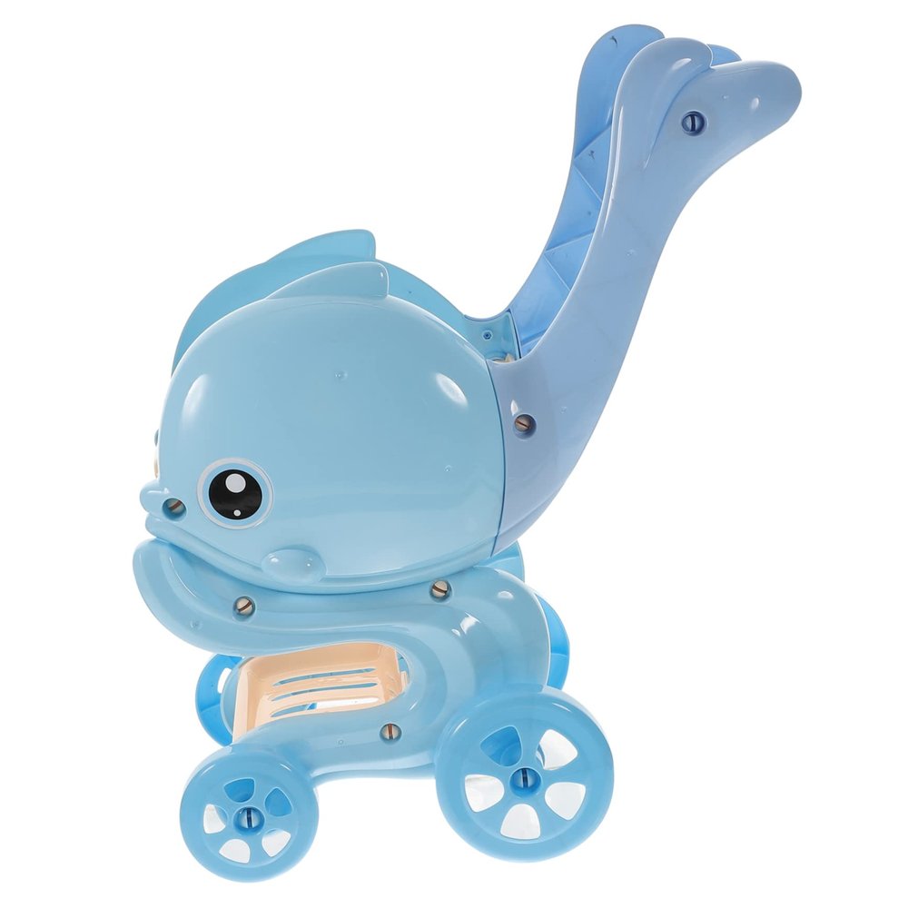ERINGOGO Funny Simulation Trolley Shopping Cart for Baby Boys and Girls Pretend Toy Stroller Toys for Boys Girls