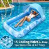 [2025 New Upgraded] Pool Floats Adult - Inflatable Pool Float with Canopy, Pool Floats Adult Heavy Duty, Cooling Water Floaties with Backrest & Cup Holder for River Lake Floats Inflatable Pool Floatie view 2
