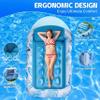 [2025 New Upgraded] Pool Floats Adult - Inflatable Pool Float with Canopy, Pool Floats Adult Heavy Duty, Cooling Water Floaties with Backrest & Cup Holder for River Lake Floats Inflatable Pool Floatie view 3