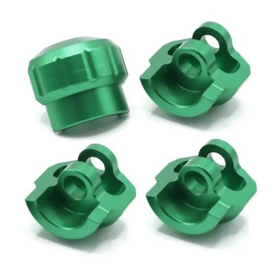 MIXVZARF RC Upgrade Accessories for Arrma 1/7 1/8 4PCS Aluminum Alloy Shock Cap Absorber Protector RC Car Upgrade Parts Accessories Replacement Parts(Green)