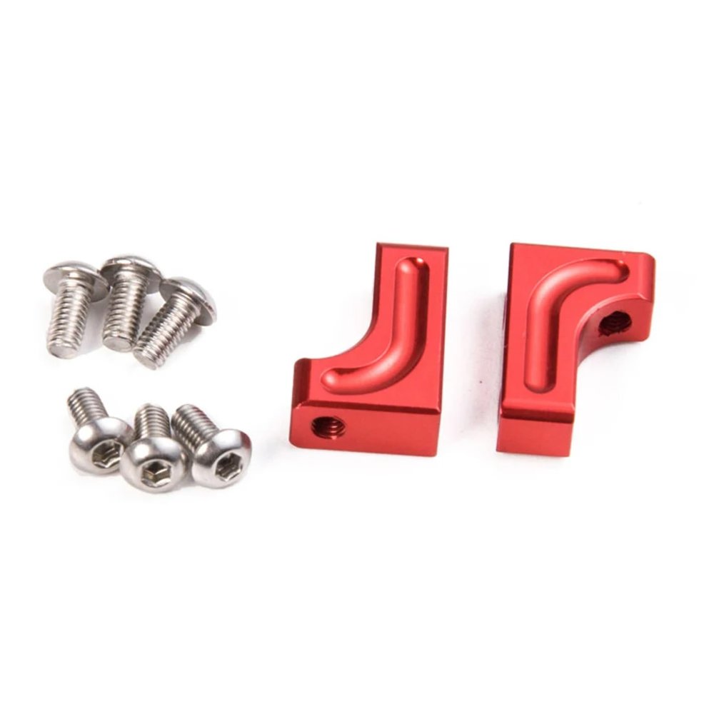 AQWBTYD RC Car Upgrade Parts for Axial for SCX10 II 90047 1/10 RC Crawler Car Servo Mount Bracket Upgrades Parts Spare Accessories(Red)