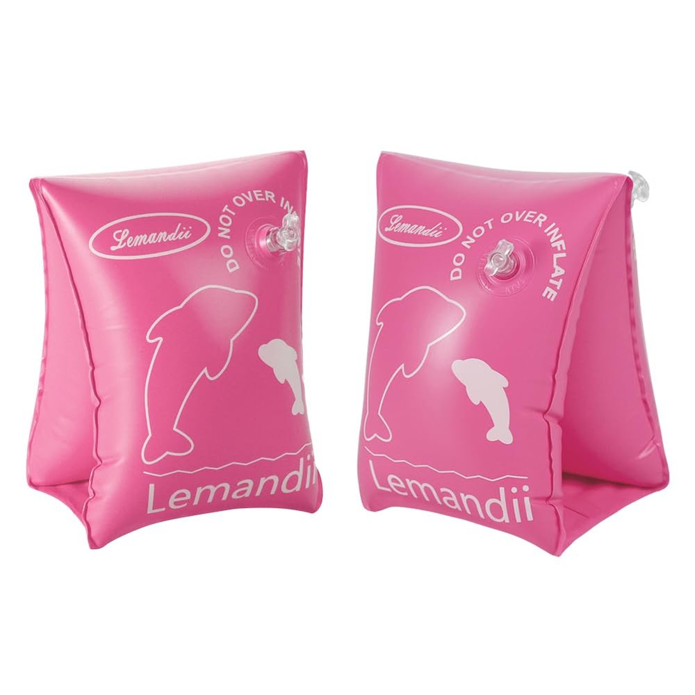2 Packs Inflatable Arm Floaties Swim Arm Bands PVC Swim Rings Swimming Floats for Beginners Pool Beach