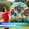 6Ft Inflatable Football Target Toss Game - Giant Outdoor Carnival Party Games for Backyard & Tailgate - Arcade Sports Toy with Electric Pump - 4 Easy-Grip Balls Gifts for Boys 3 4 5 6 7 8-12 Year Old view 2