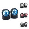 26Mm Racing Tire Tyre Metal Wheel Rim for Wltoys 284131 K969 K979 K989 P929 Kyosho Mini-Z 1/28 RC Car Upgrades Parts(Blue) view 3