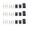 50 Sets Servo Plug Male Female Connector Kit | ABS & Gold Plated Brass Pins | Compatible for JRFutabaRC Airplane Types | 3 - Pin Crimp Terminal Set, 2A Rated Current view 4