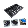 SUPVOX Table Chip Tray Family Games Trays Small Serving Tray Poker Chip Holder Poker Table Chips Holder Removable Chip Poker Tray Poker Chips Compartments Dealer Style Black Plastic view 2