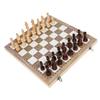 DECHOUS Natural Wood Chess International Chess Board Game Folding for Easy Storage Great for Boys and Girls Adults view 1