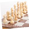 DECHOUS Natural Wood Chess International Chess Board Game Folding for Easy Storage Great for Boys and Girls Adults view 3
