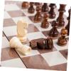 DECHOUS Natural Wood Chess International Chess Board Game Folding for Easy Storage Great for Boys and Girls Adults view 4