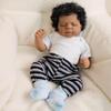 Angelbaby Real Life Baby Black Boy Reborn Doll,19 Inch Realistic Sleeping Newborn African American Doll Silicone Full Body Washable Biracial Poseable Babies with Brown Skin Child Dolls Toys view 2