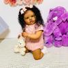 24 Inches Cute Realistic Reborn Toddler Doll Black Girl Newborn Lifelike Baby Dolls with Soft Body and Clothes Great Girls Toy Accessories for Kids 3+ & Adult Collectors view 1