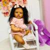 24 Inches Cute Realistic Reborn Toddler Doll Black Girl Newborn Lifelike Baby Dolls with Soft Body and Clothes Great Girls Toy Accessories for Kids 3+ & Adult Collectors view 3