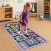 saihe Hopscotch Rug for Kids-Kids Rugs for Bedroom & playroom mat- Classroom Rug- 26"x59" Washable Play Mat with Non-Slip TPR Backing, 2 Bean Bags, Easy to Store, Intertek Certified, Indoor/Outdoor view 2