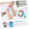 DECHOUS Electric Tumbling Monkey Toy Dancing Singing and Crawling Plaything for Early Learning Fun and Exploration Blue-Green view 4