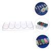 SUPVOX 1pc Box Chip Rack Poker Chip Container and Holder Poker Chip Case Organizer Poker Chip Storage Mini Rack Case Covered Poker Chips Numbered Poker Storage Roulette Chips Game Acrylic view 3