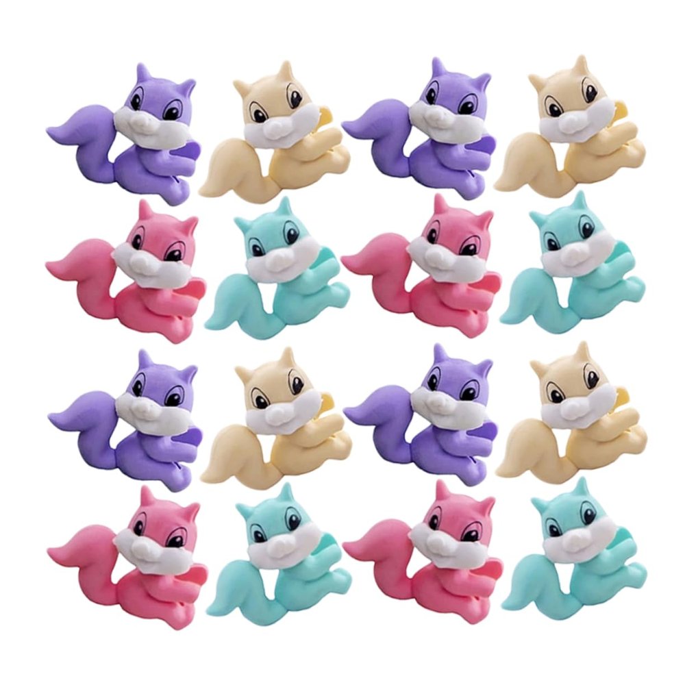 Abaodam 50pcs Cartoon Squirrel Erasers Fun Adorable Small Erasers for School Supplies and Classroom Rewards