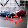 BESPORTBLE 12Pcs Roadblock Sign Traffic Cones for Simulation Play for Sand Table Creative Scenarios Weather Resistant Traffic Models view 4
