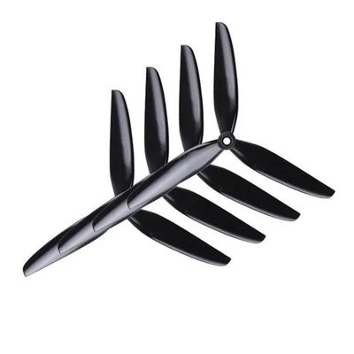 16pcs/8pcs Fit for Durable Prop 7X3.5X3 V1S Three-Blades Propeller Fit for RC Helicopter FPV Drone(8 Pairs Black)