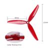 16pcs/8pcs Fit for Durable Prop 7X3.5X3 V1S Three-Blades Propeller Fit for RC Helicopter FPV Drone(8 Pairs Black) view 2