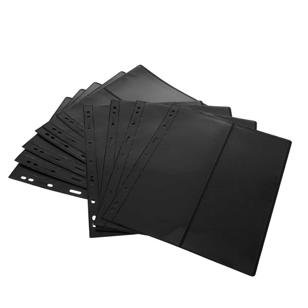 Levemolo 10pcs Double-Sided Stamp Collecting Pages for Loose-Leaf Albums Flexible Inserts for Easy Organization Black Background for Enhanced Visual Appeal for Stamp Collections