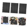 Levemolo 10pcs Double-Sided Stamp Collecting Pages for Loose-Leaf Albums Flexible Inserts for Easy Organization Black Background for Enhanced Visual Appeal for Stamp Collections view 3