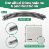 KATO N Scale 20-100 Unitrack R249-45 Curve Track (8 Pieces Total) + Track Cleaning Cloth 15x15cm  Snap-Together Rail Set for Smooth Layout and Easy Maintenance view 3