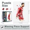 1000 Piece Cristiano Ronaldo Jigsaw Puzzle Legendary Football Moments, Premium Paper Soccer Star Collectible for Adults & Fans, Challenging Sports Memorabilia Art, 27.5x19.7 Inch view 3