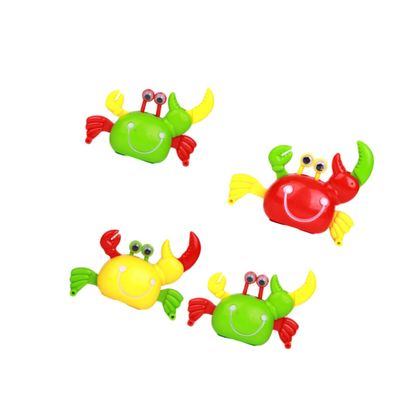DECHOUS Unique Clockwork Toy Baby Crabs 4pcs Green Yellow Toys for Boys and Girls' Parties