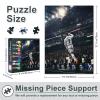 1000 Piece Football Star Championship Jigsaw Puzzle: Elite League Match Action Moments, Premium Matte Paper Sport Game Wall Art for Diehard Fans & Sports Collectors, 27.5x19.7 Inch view 3