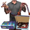 35.4in Large 3D Printed Dragon Toy with Gift Box - Flexible Articulated Dragon Action Figure for Imaginative Play or Desk Decor Display - Unique Gift for Kids & Stress Relief Toys Adults (Dark Red) view 1