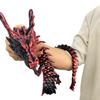 35.4in Large 3D Printed Dragon Toy with Gift Box - Flexible Articulated Dragon Action Figure for Imaginative Play or Desk Decor Display - Unique Gift for Kids & Stress Relief Toys Adults (Dark Red) view 3