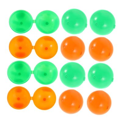 KOMBIUDA 25pcs Hollow Plastic Raffle Balls Fillable Lottery Balls for Bingo Party Games Lightweight Design for Schools Events and Carnival Activities